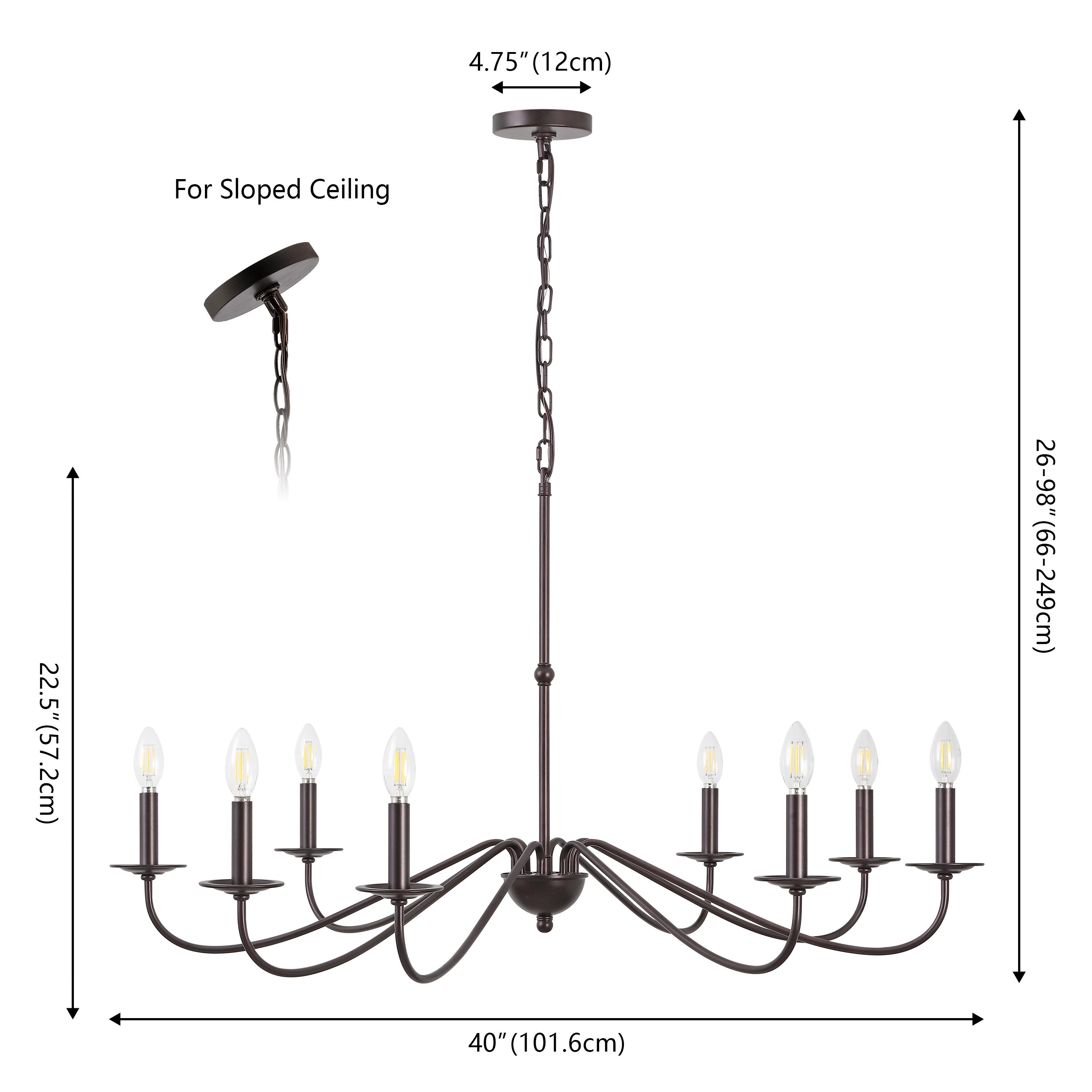 Lustre LED en fer à 6 lumières, 34,75 $, par JONATHAN Y