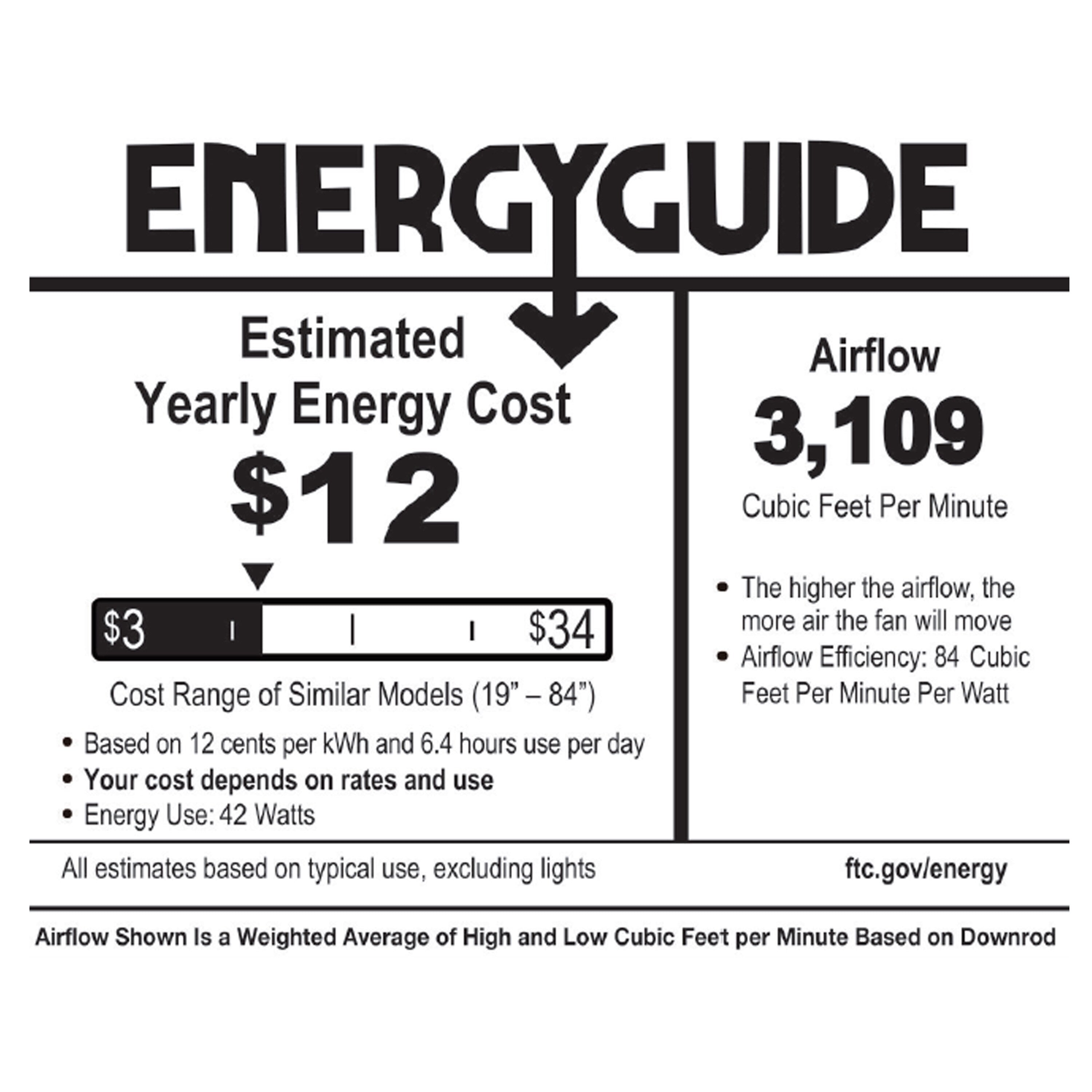 Ventilateur de plafond à DEL River of Goods Olivia, finition bronze huilé/cristal, 52 pouces - 52L x 52W x 18.25H - 52L x 52W x 18.25H