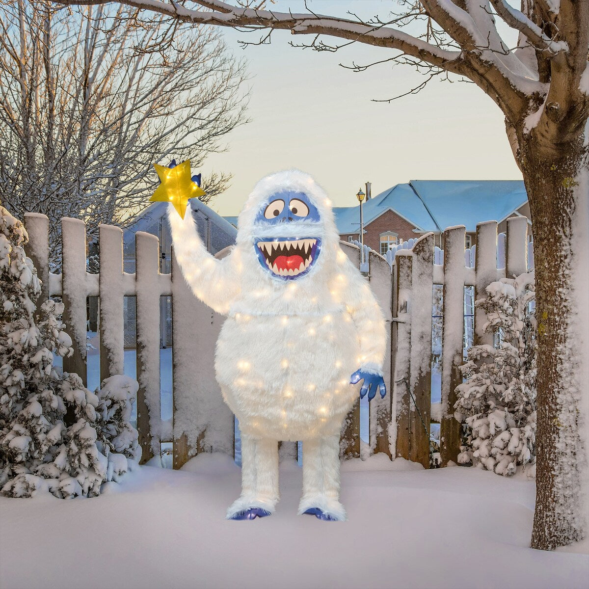 56 Rudolph 3D pré-éclairé LED Yard Art Bumble avec étoile