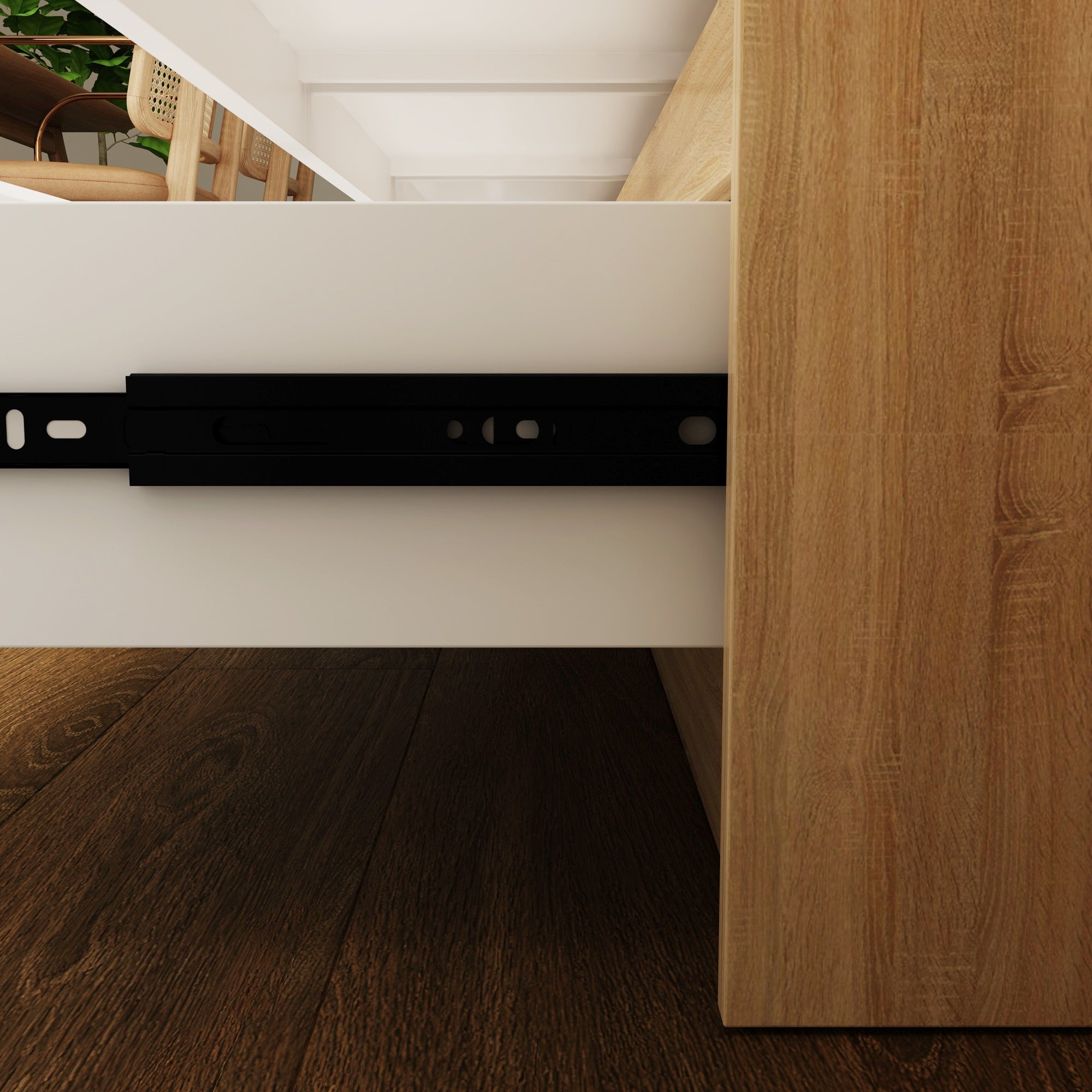 Commode d'appoint à 9 tiroirs 63W pour salon, chambre à coucher