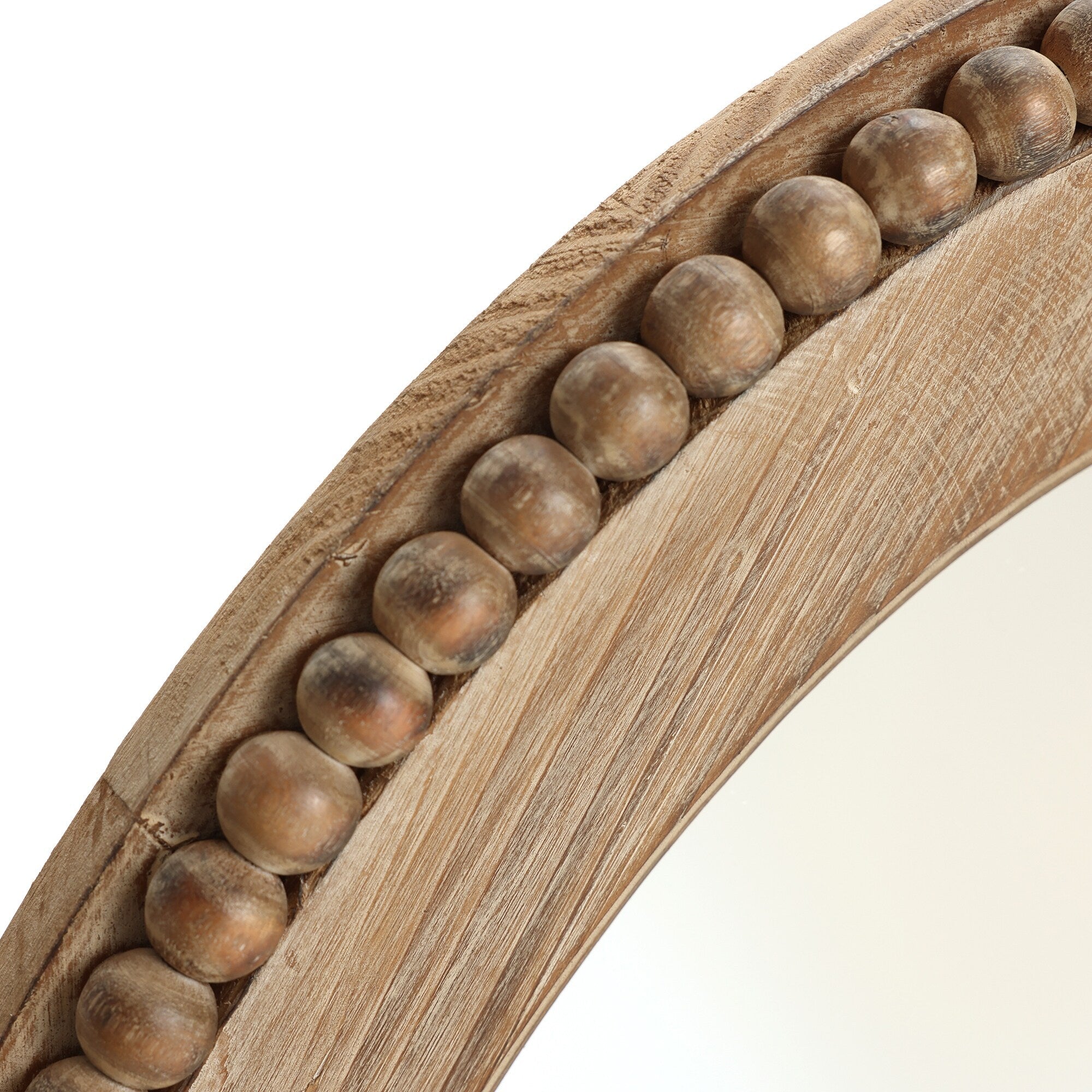 Miroir mural ovale de 81 cm avec cadre en bois Cameo, miroir mural de salle de bain - 31,89 H x 24 L x 1,26 P