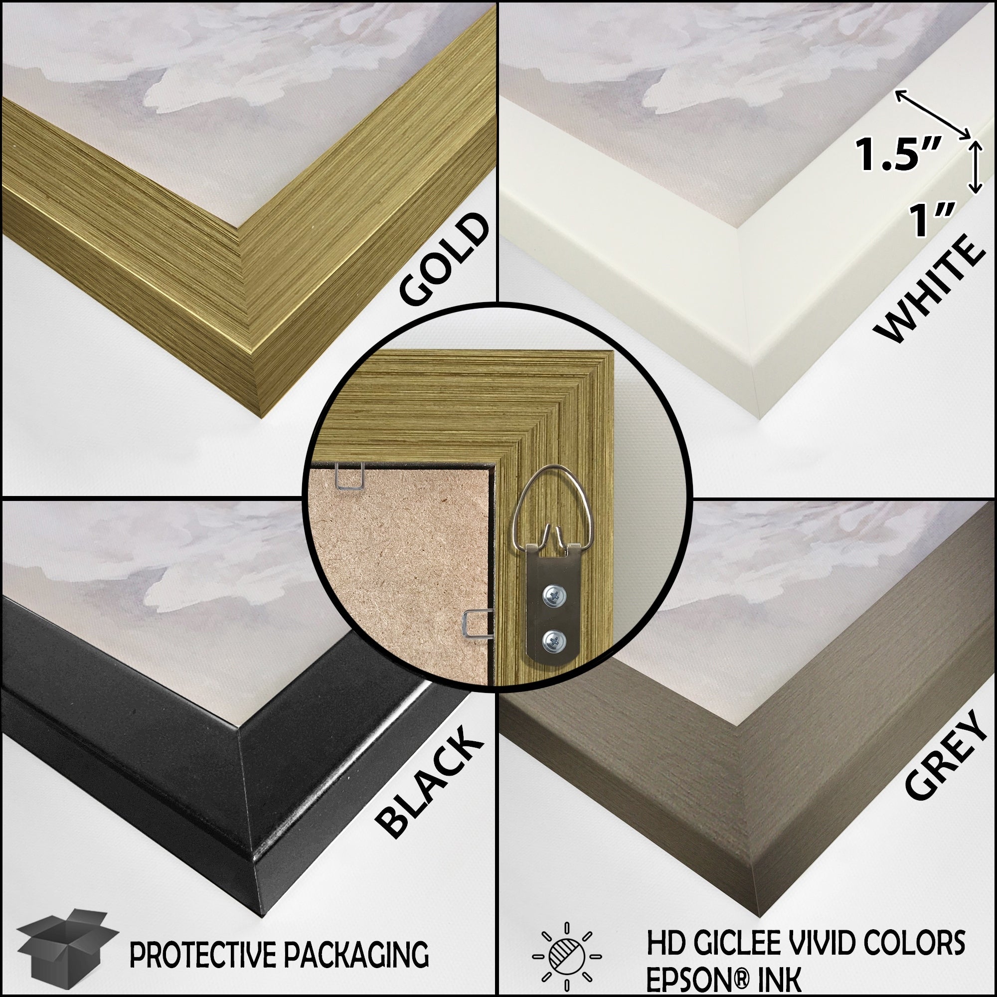 Impression sur toile encadrée Designart Beige Botanical Impressions III Abstract Botanicals