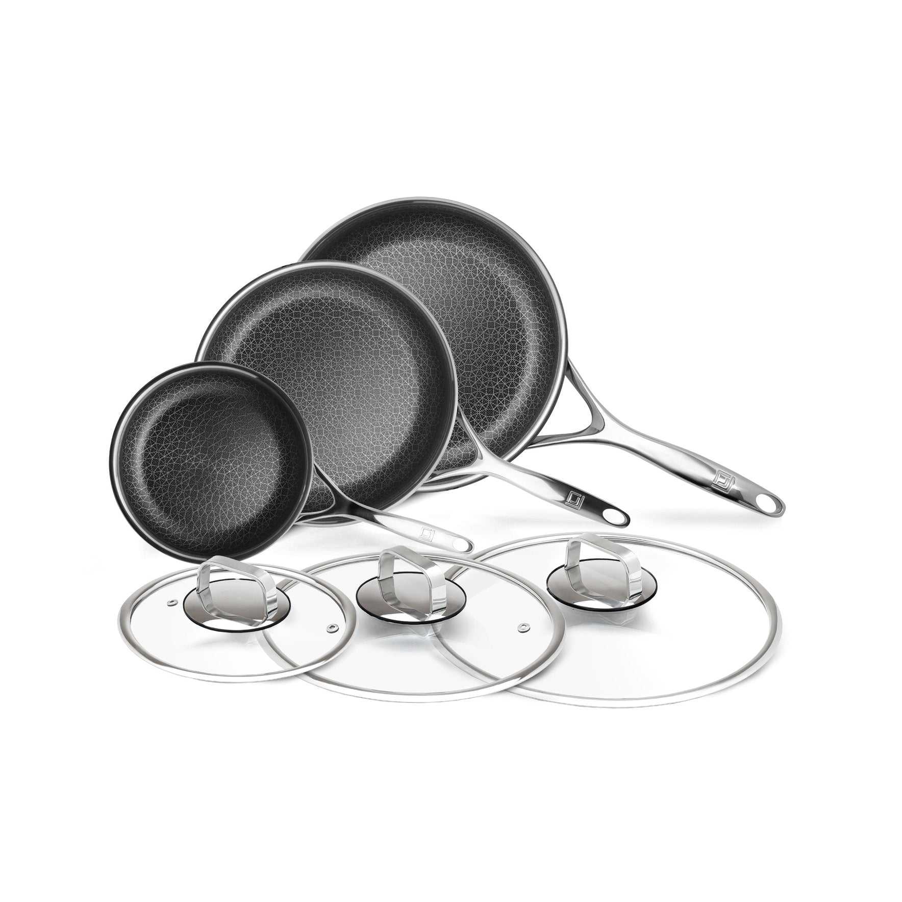 Batterie de cuisine hybride antiadhésive DiamondClad 6 pièces