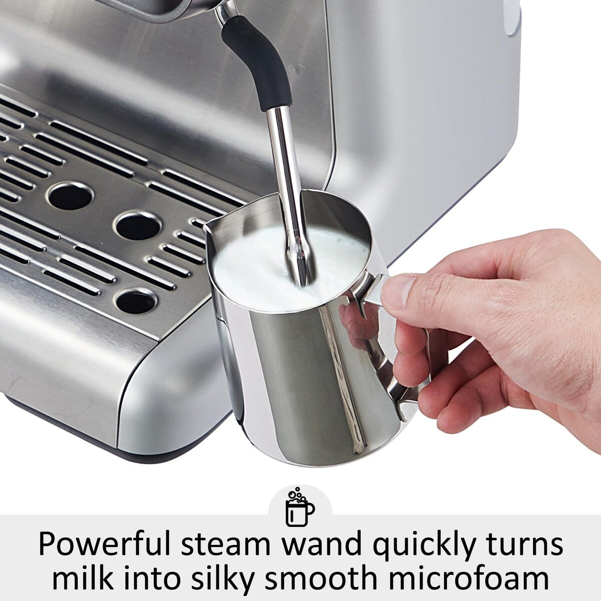 Cafetière expresso avec moulin, réservoir d'eau de 2,8 L