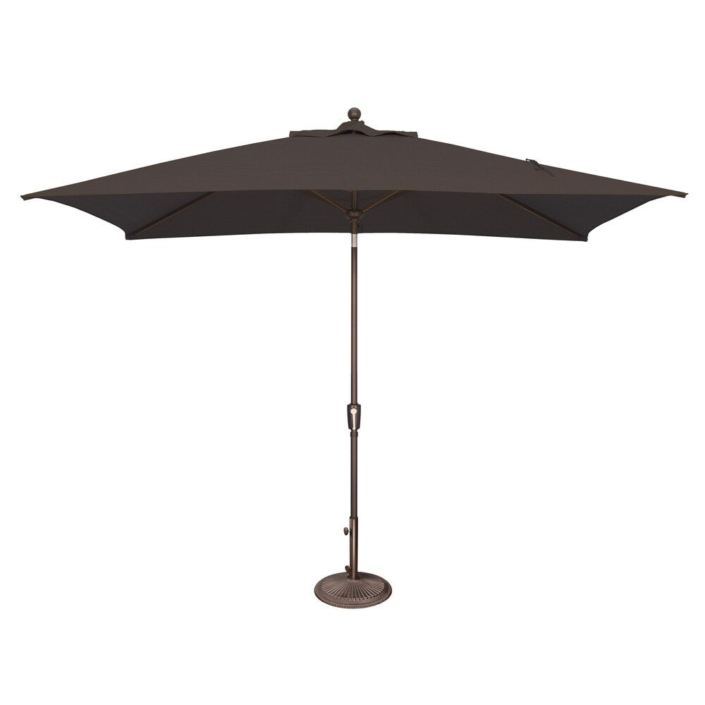 Parasol inclinable rectangulaire à bouton-poussoir SimplyShade Catalina de 10 pieds