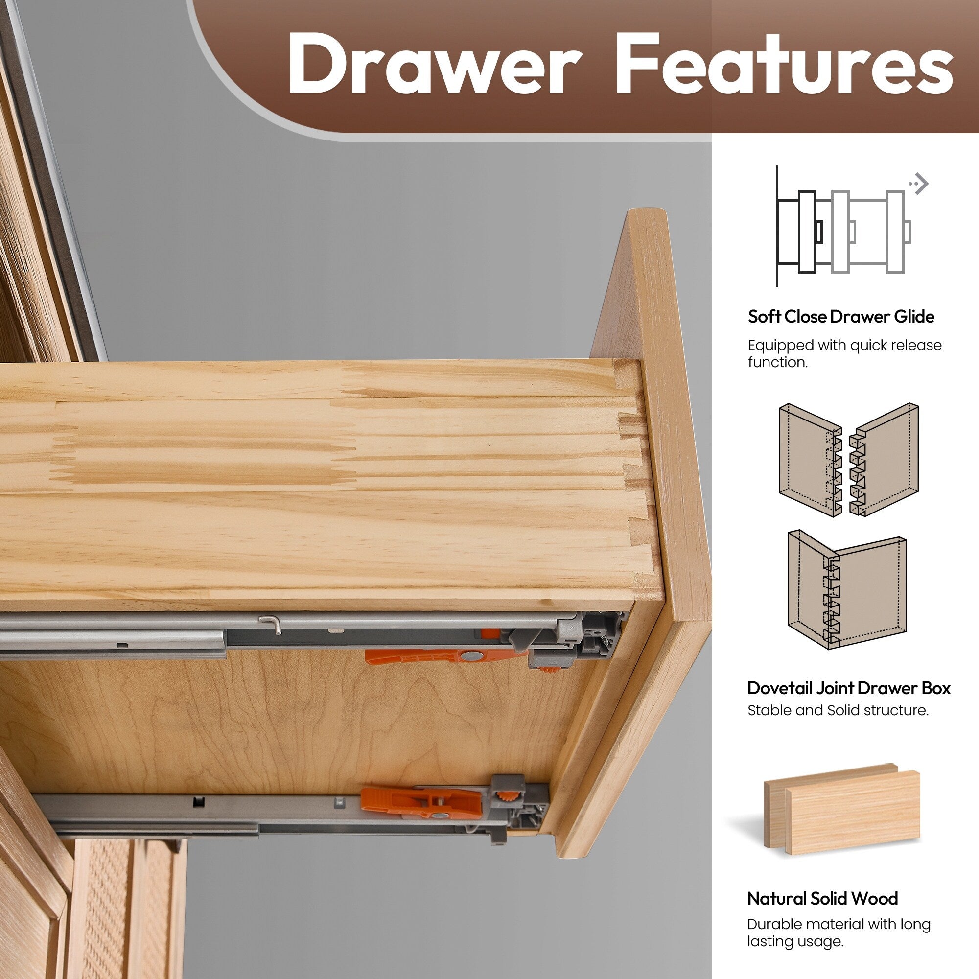 Meuble-lavabo Hervas avec plateau en marbre naturel sans miroir