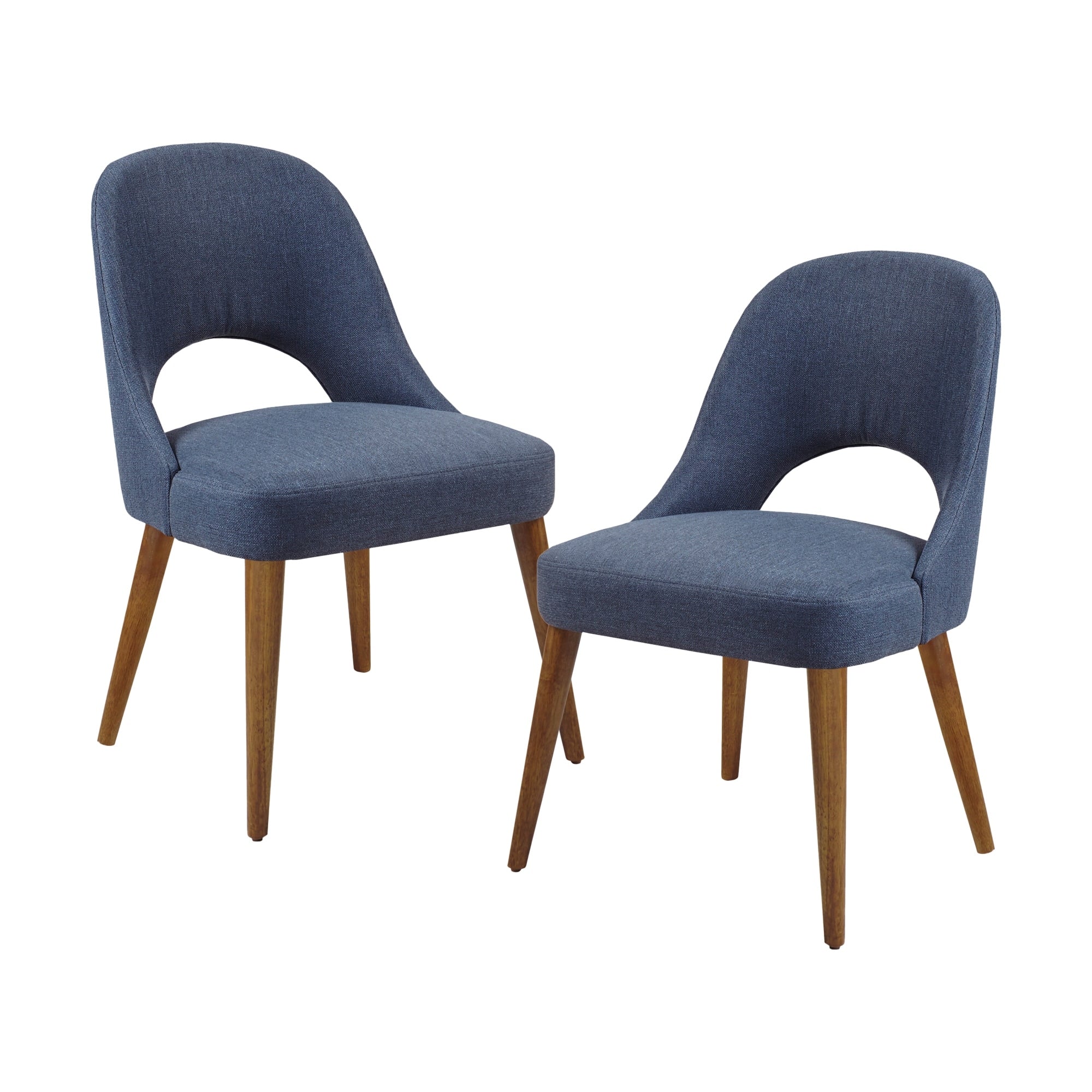 Chaises de salle à manger rembourrées INK IVY Nola avec dossier découpé (lot de 2)
