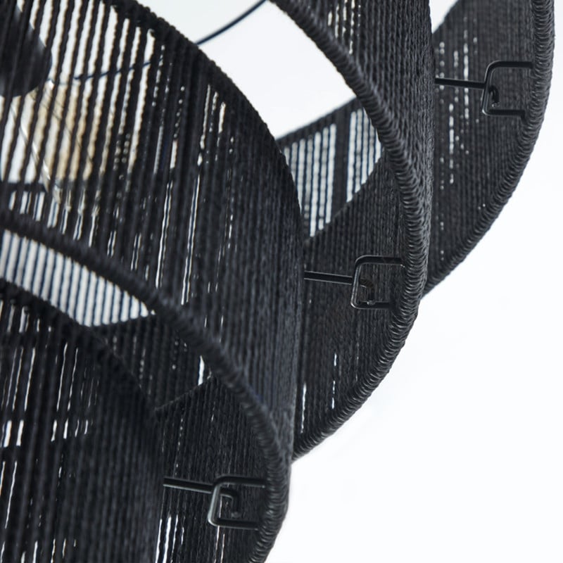 Suspension bohème KAWOTI largeur 26, 5 lumières, 4 niveaux