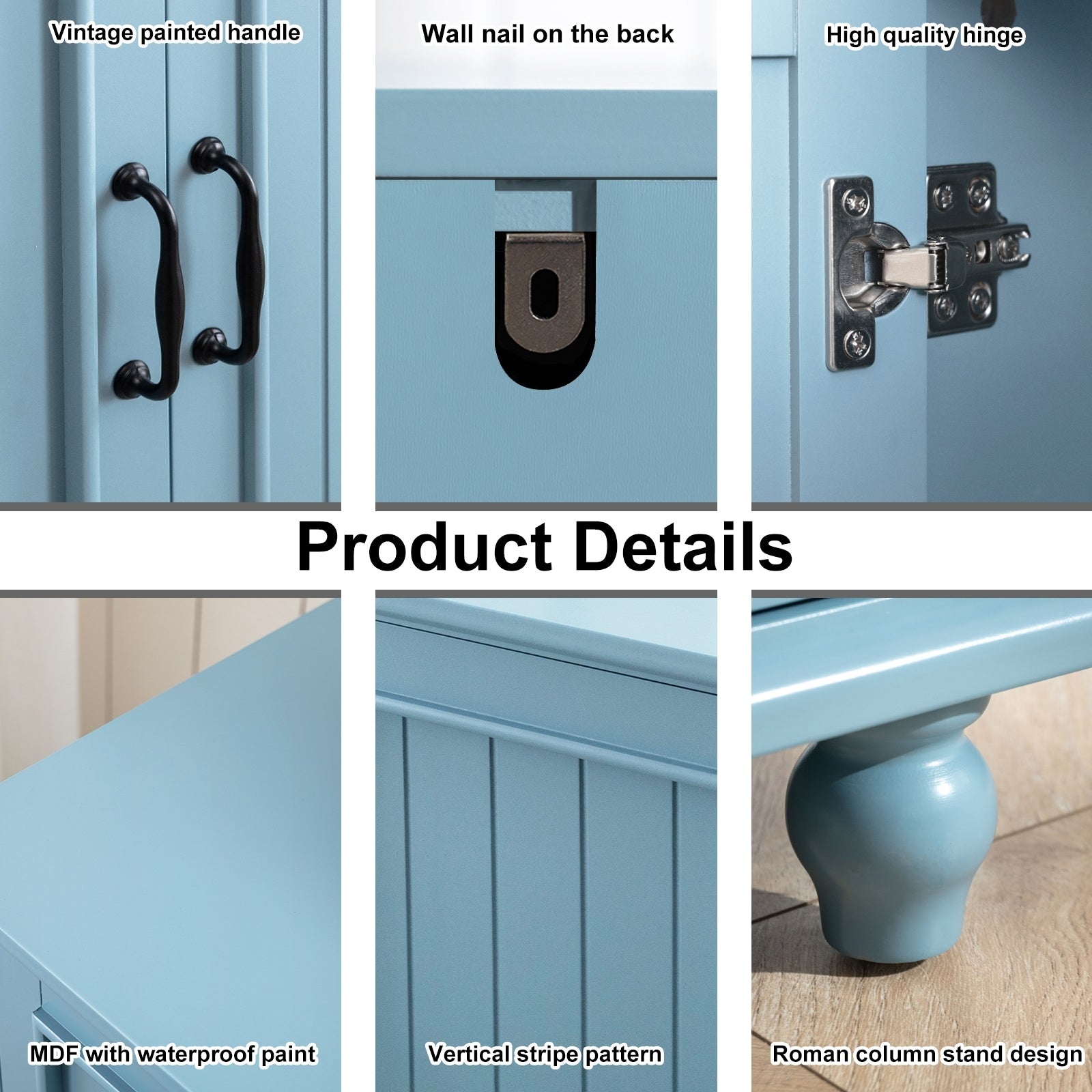 Buffet de cuisine, meuble de bar à café, meuble de rangement d'appoint