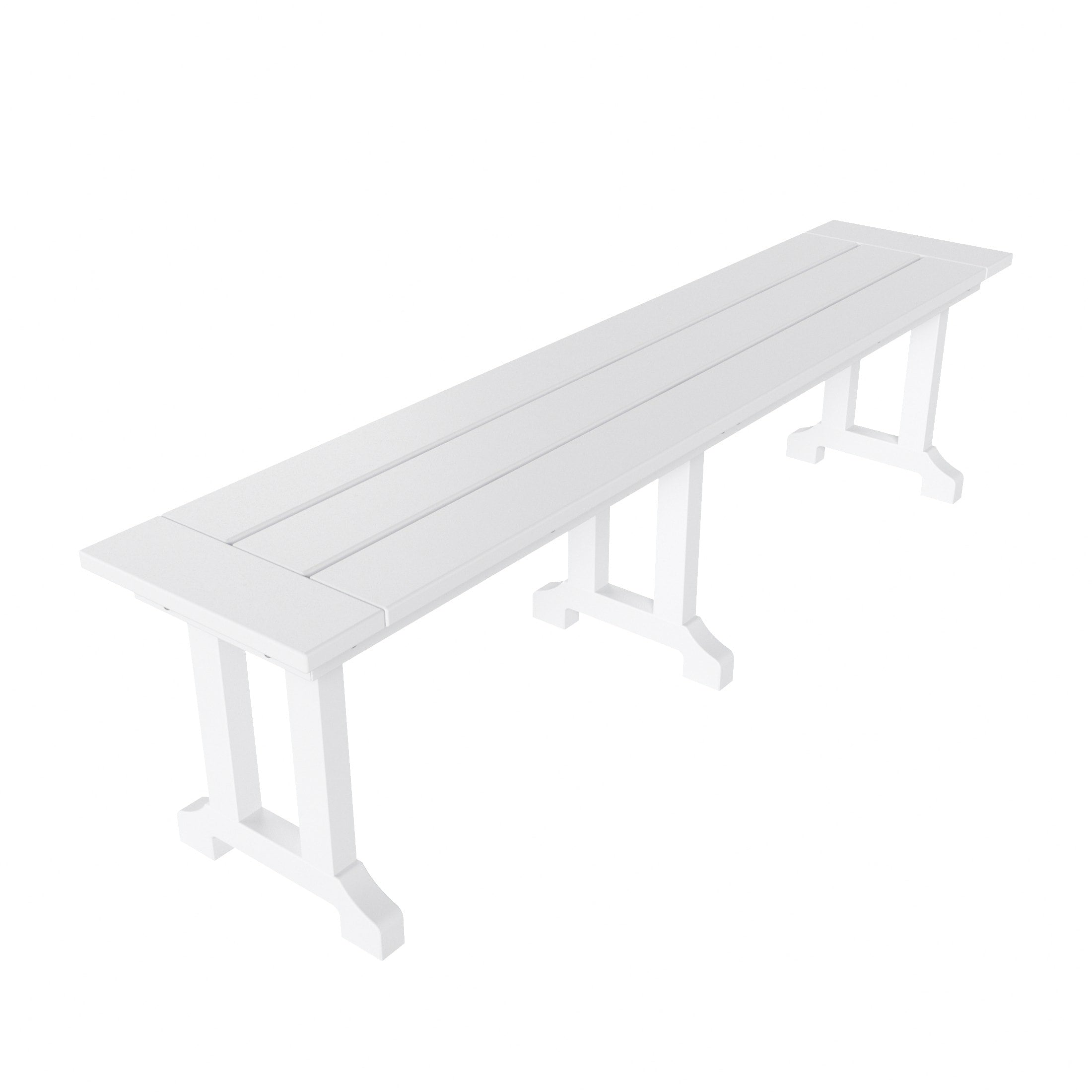 Banc de terrasse extérieur Polytrends Laguna en PEHD toutes saisons 65