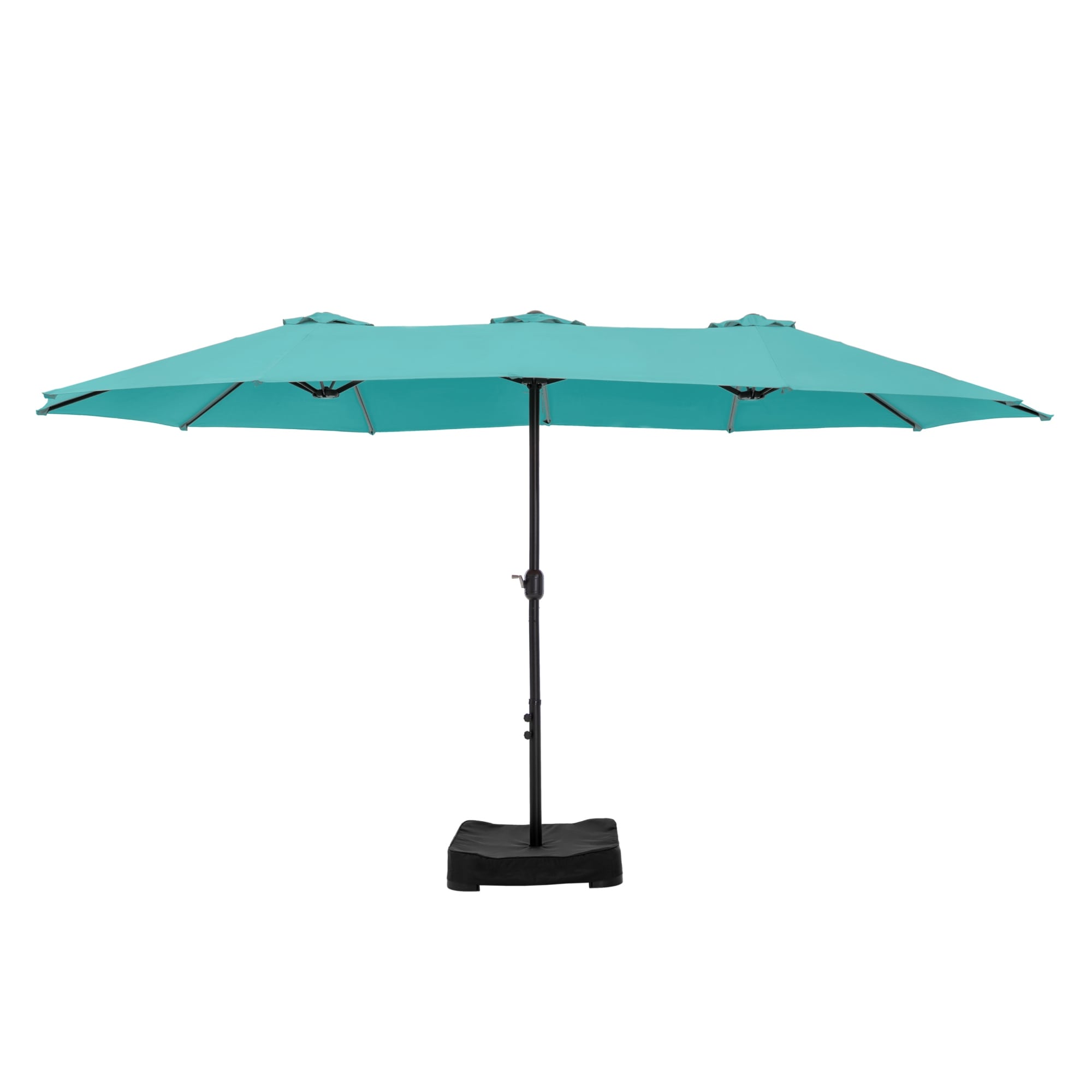 Parasol double extra large de 15 pieds pour patio double face de MAISON ARTS avec base incluse