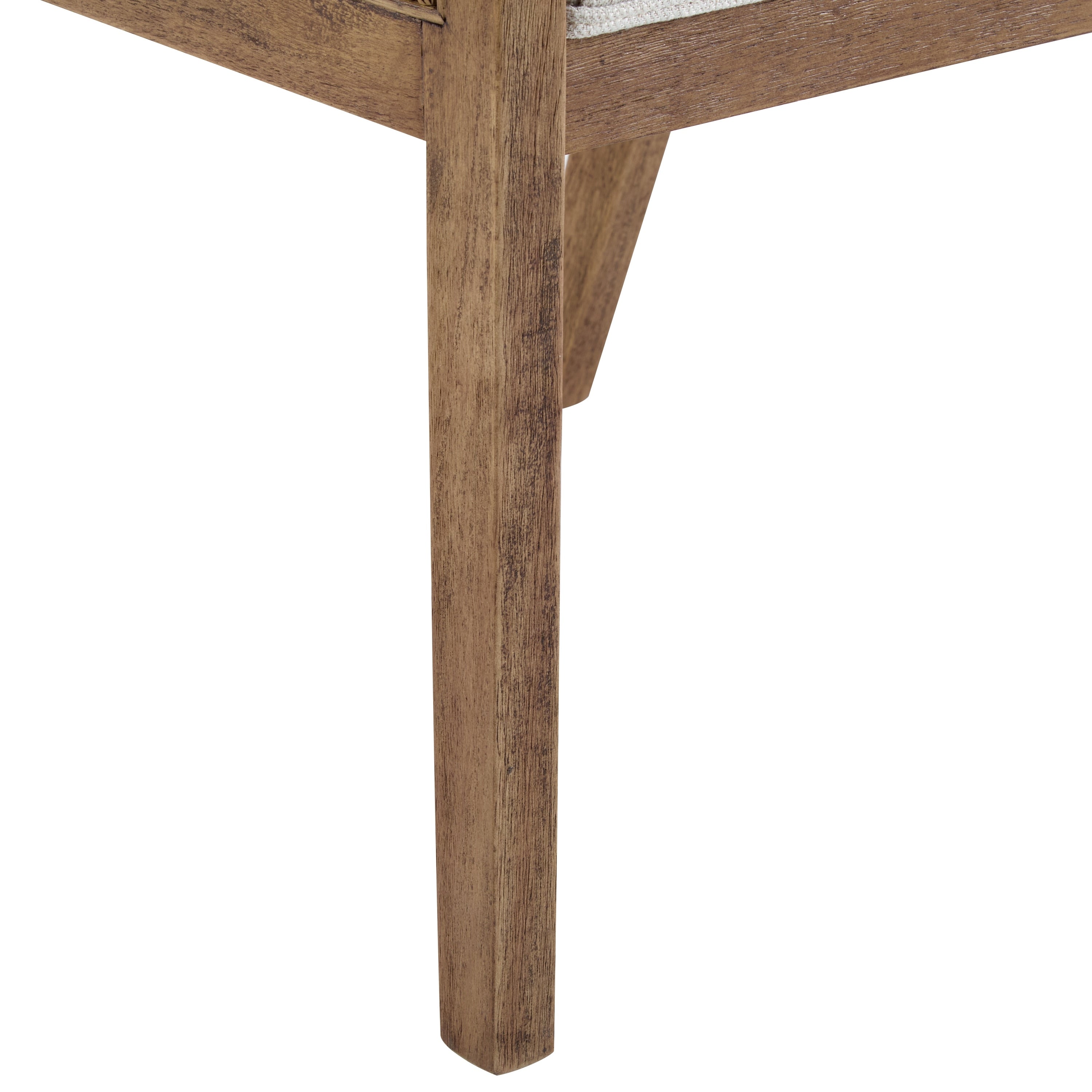 Chaises de salle à manger rembourrées en rotin et bois Maurers (lot de 2) par Christopher Knight Home