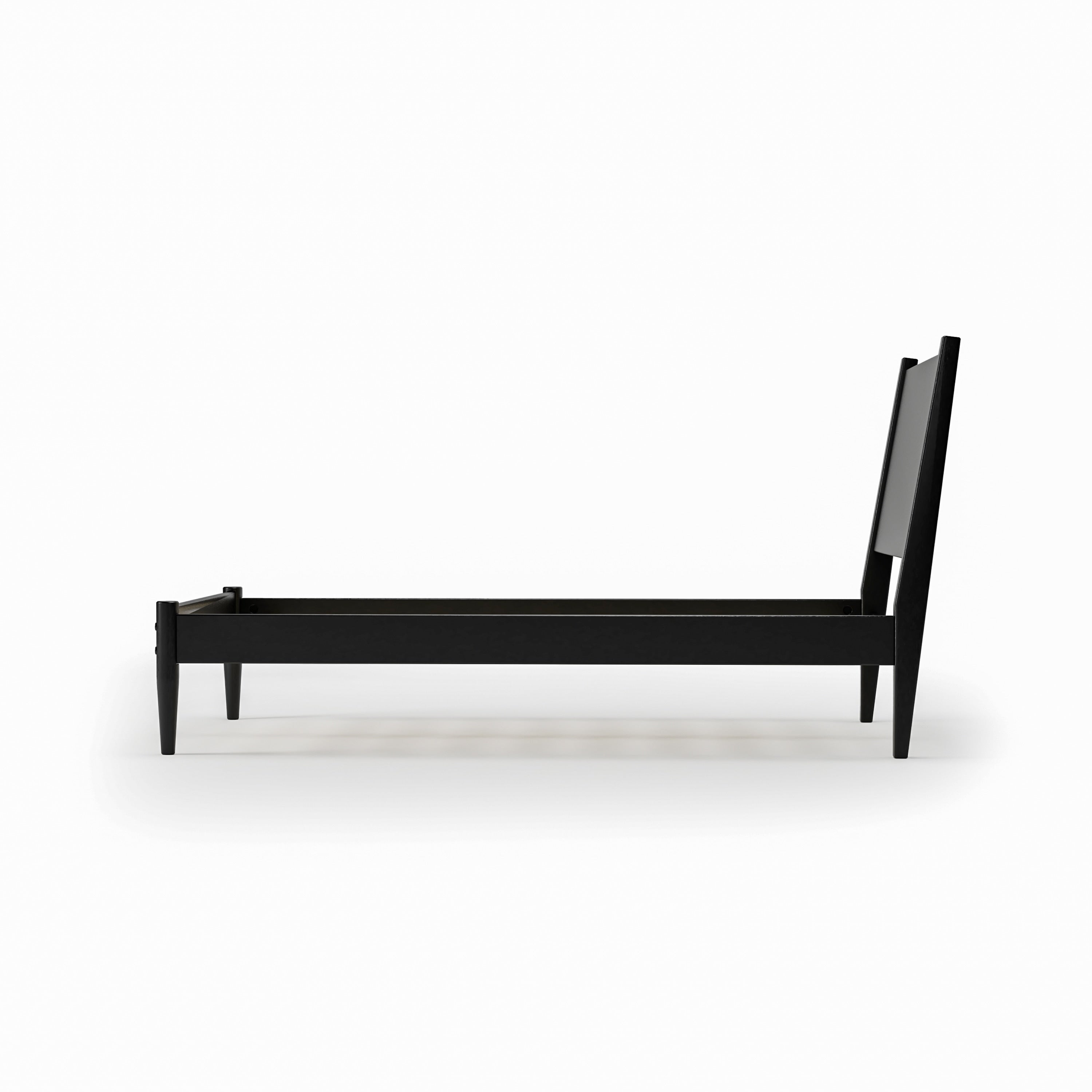 Lit à panneaux du milieu du siècle