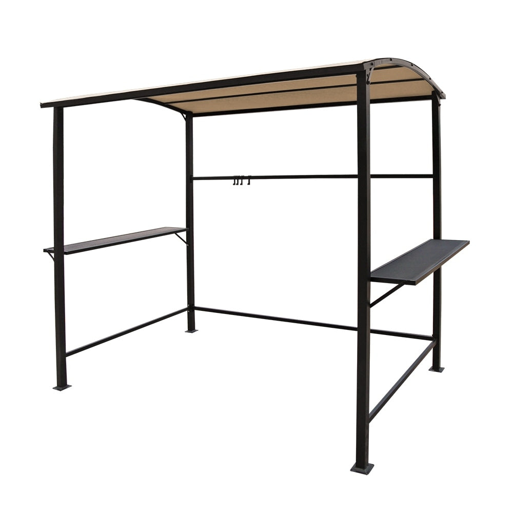 Abri barbecue extérieur à cadre en acier de 5 pi x 8 pi