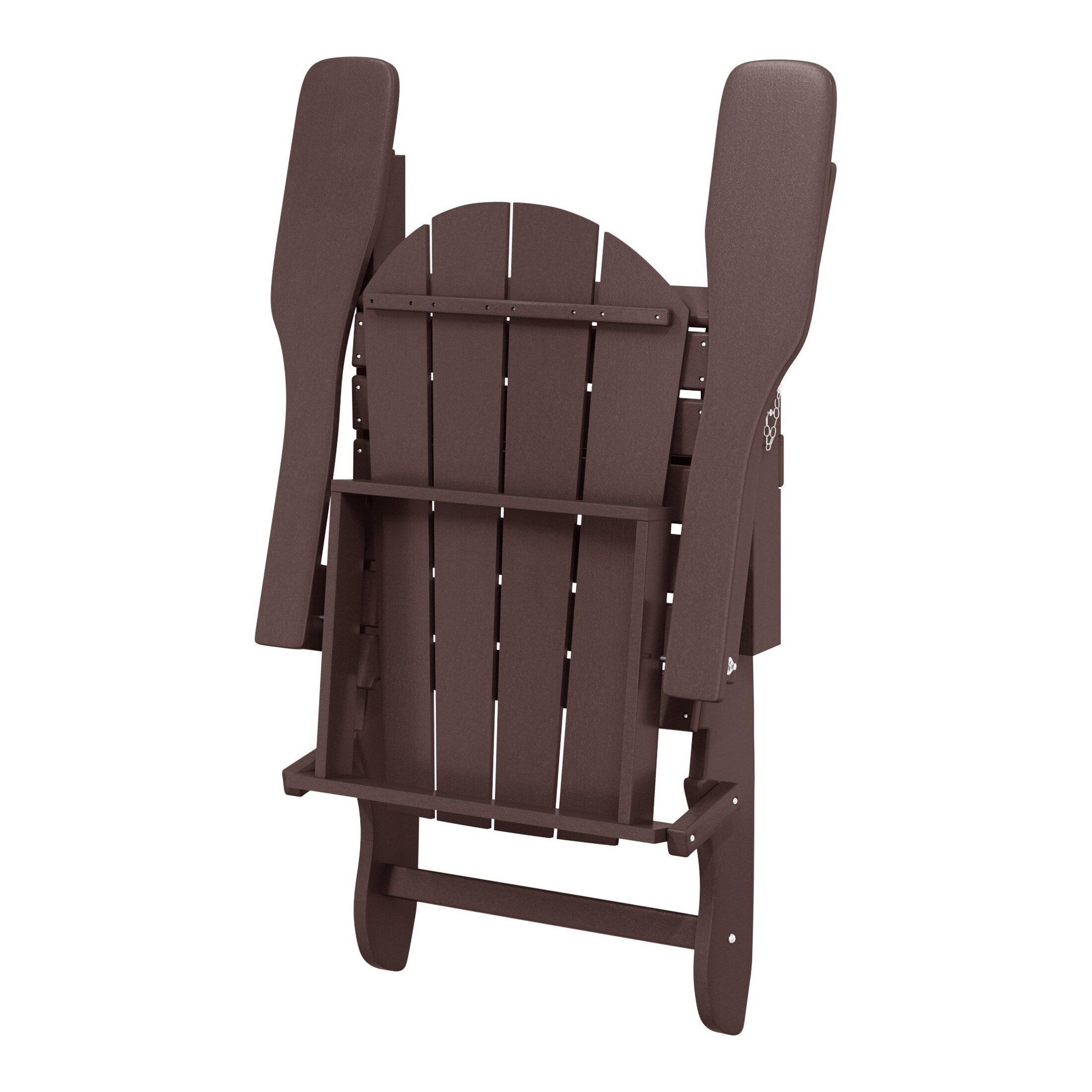 Chaises pliantes Adirondack Polytrends Laguna résistantes aux intempéries (lot de 4)