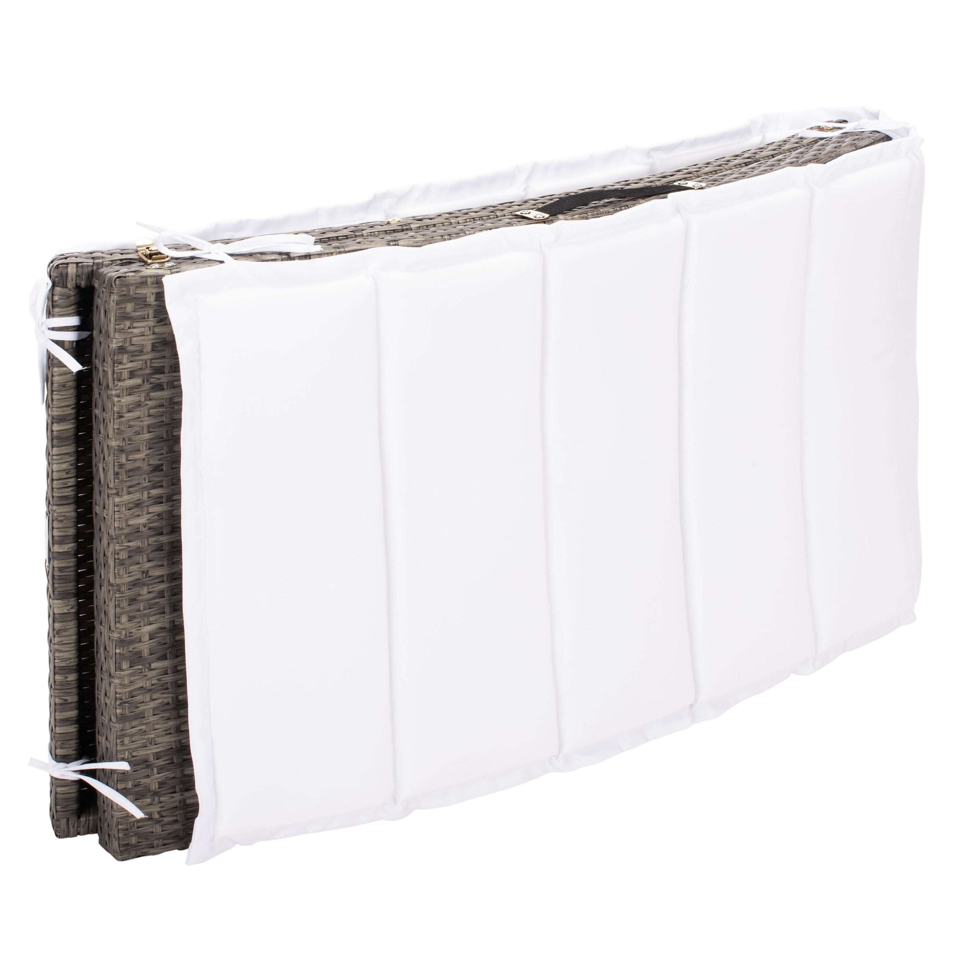 Ensemble de chaises longues d'extérieur Blaguna 3 pièces SAFAVIEH - 83 L x 20 P x 24 H