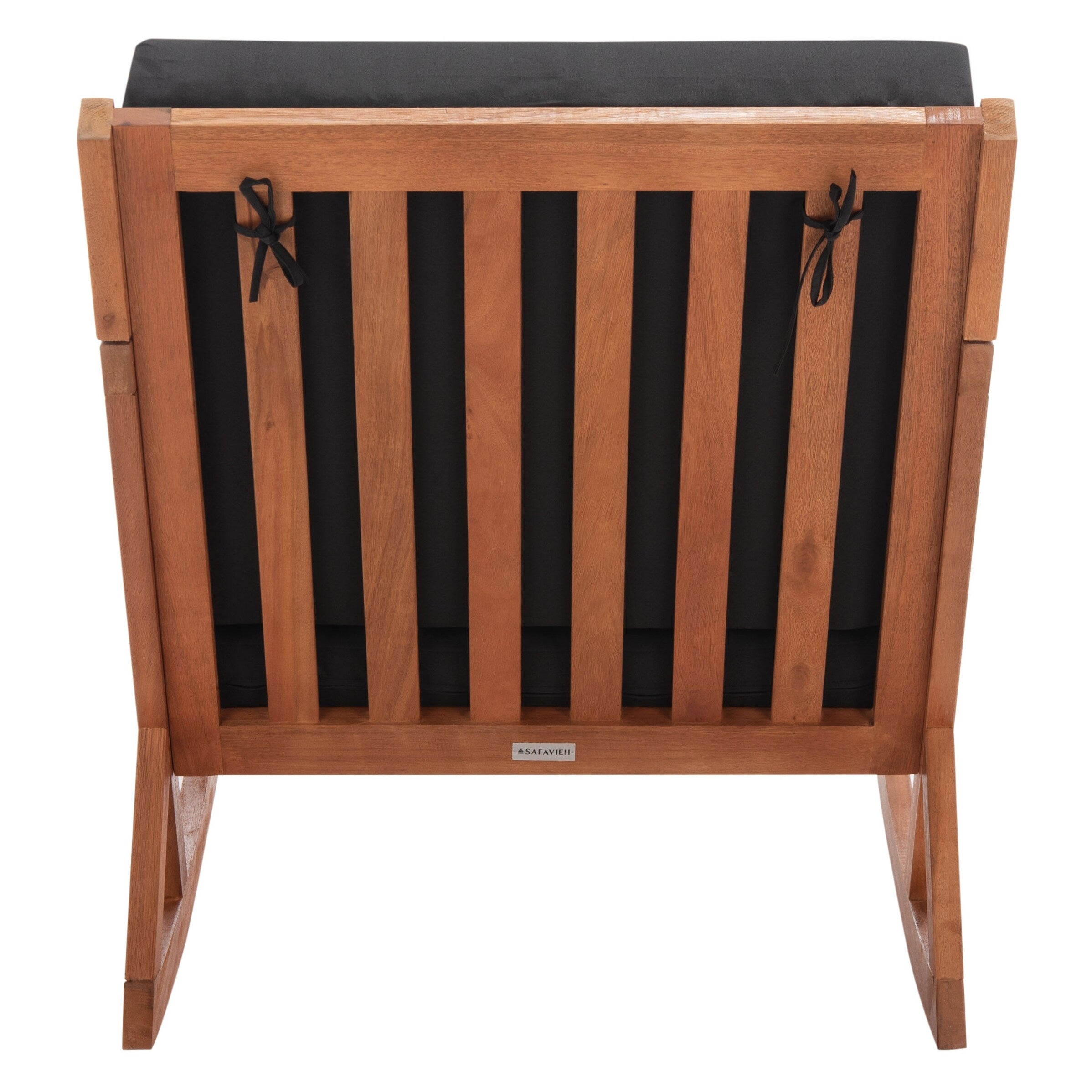 Chaise à bascule d'extérieur Makaila de SAFAVIEH avec coussin - 26 L x 31 P x 38 H