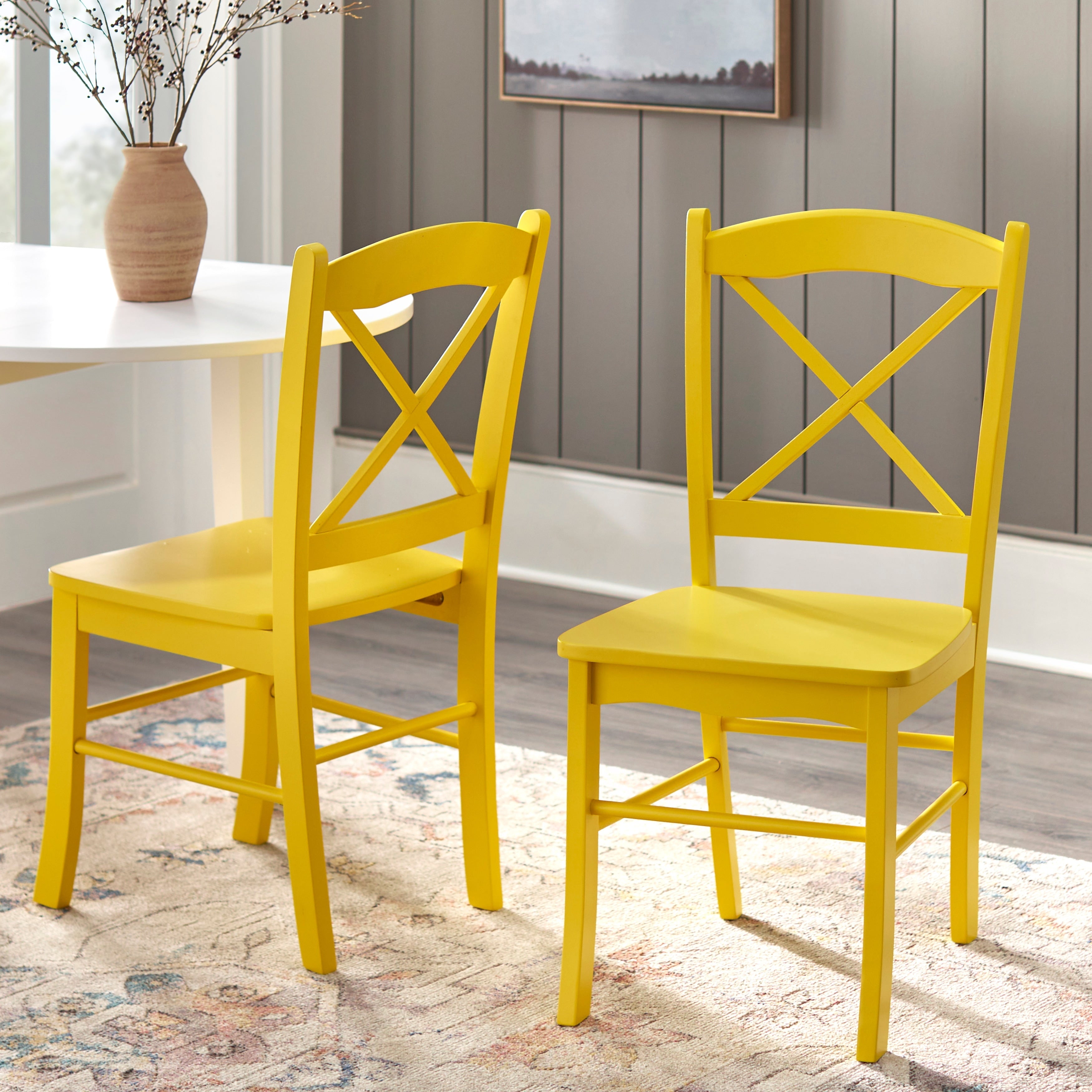 Chaises de salle à manger de style cottage de campagne Simple Living (lot de 2)