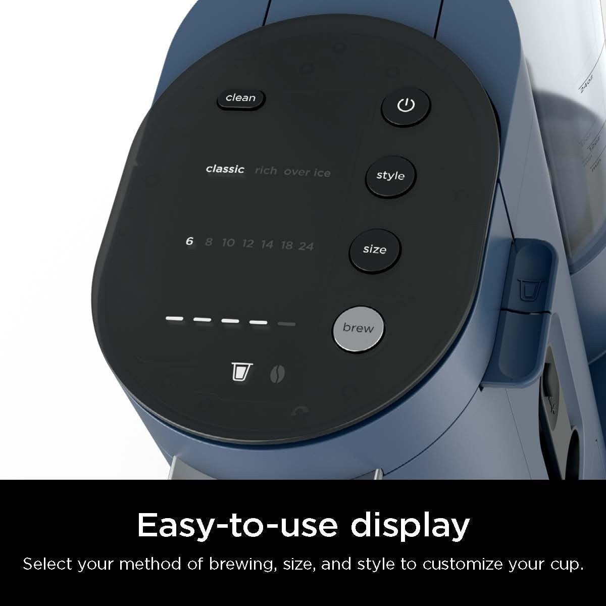 Cafetière à dose unique, compatible K-Cup, réservoir de 1,6 l, 6 à 68 cl, option café glacé