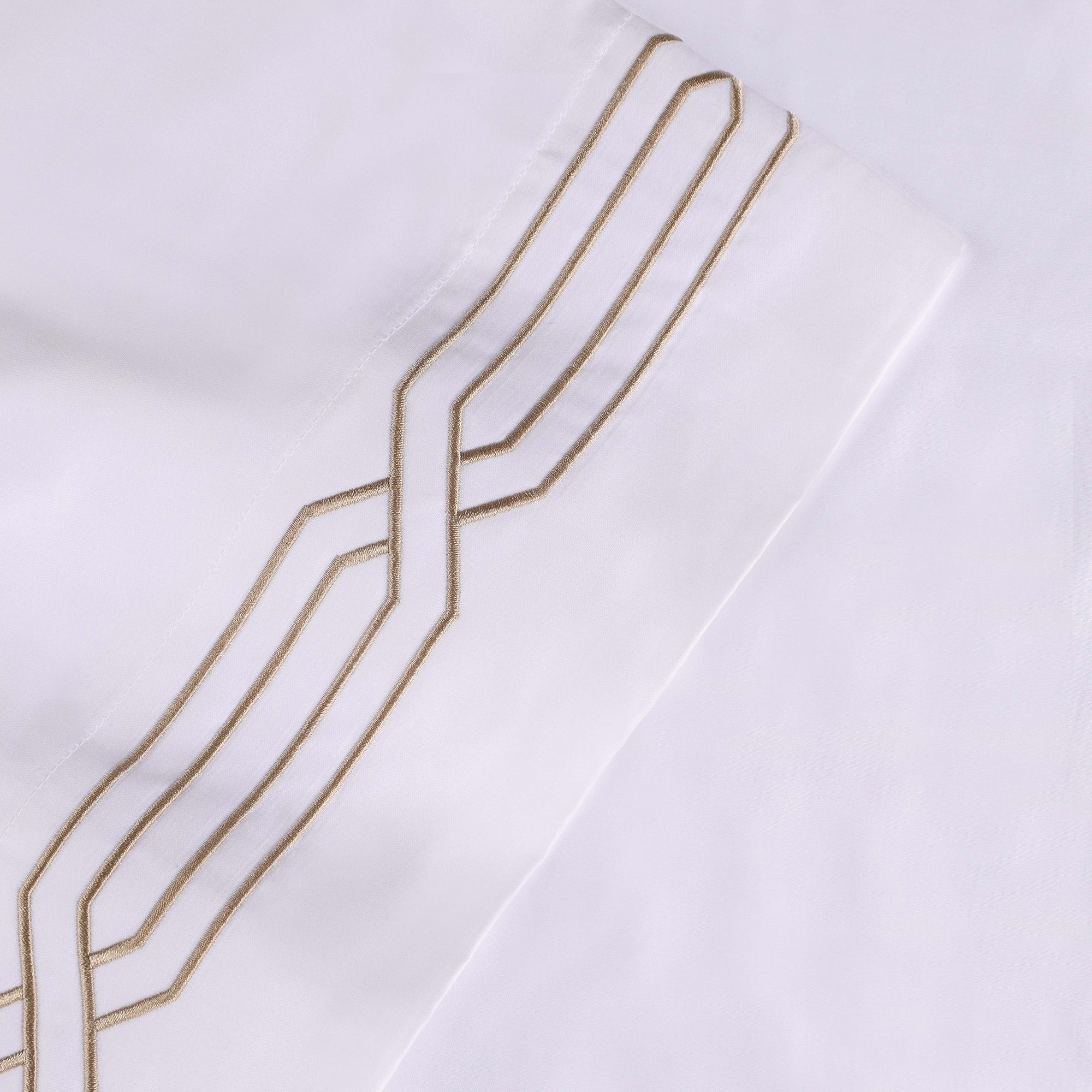 Parure de draps unie écologique en coton égyptien de qualité supérieure 1 200 fils