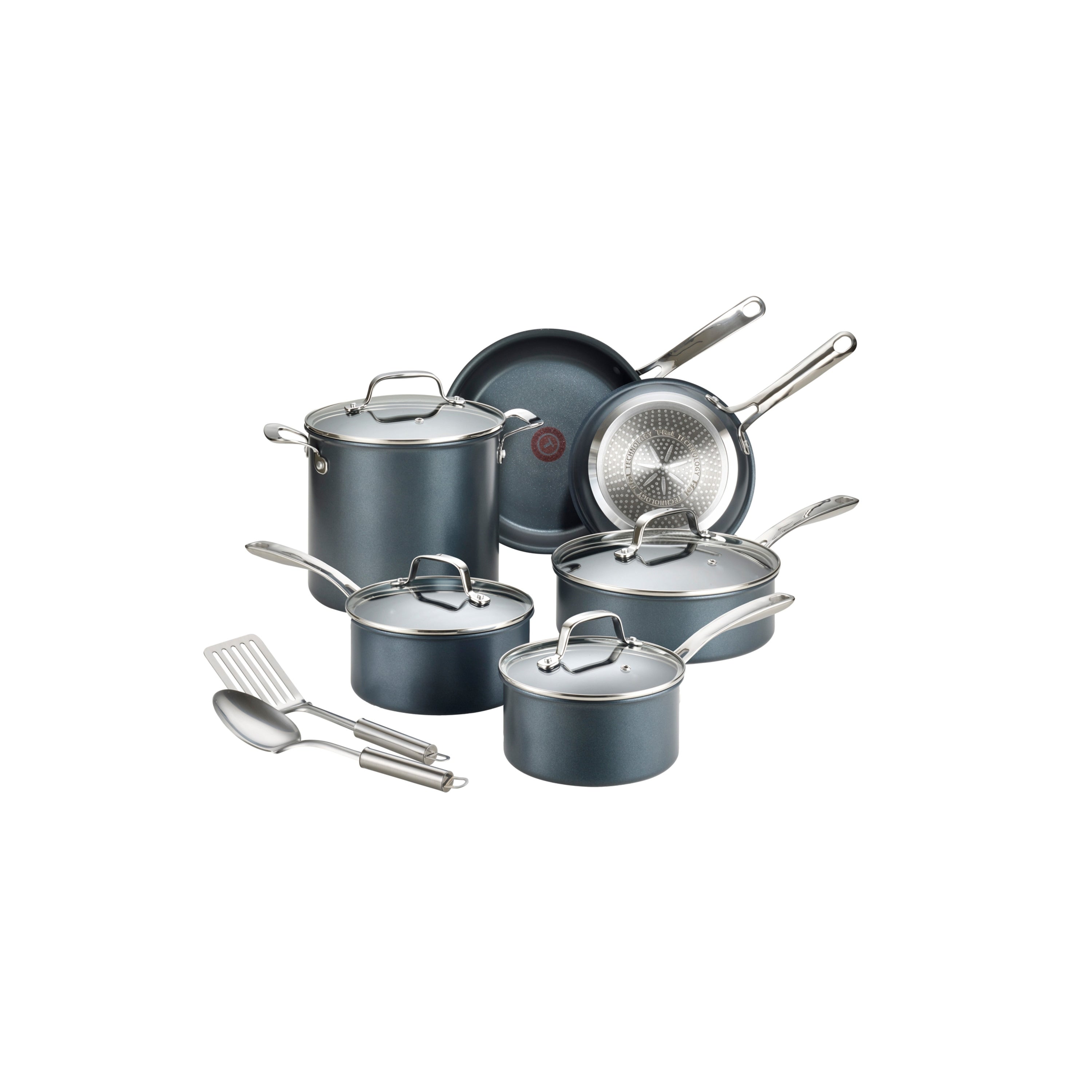 Batterie de cuisine antiadhésive T-fal Platinum avec base à induction, collection Unlimited Cookware, 12 pièces