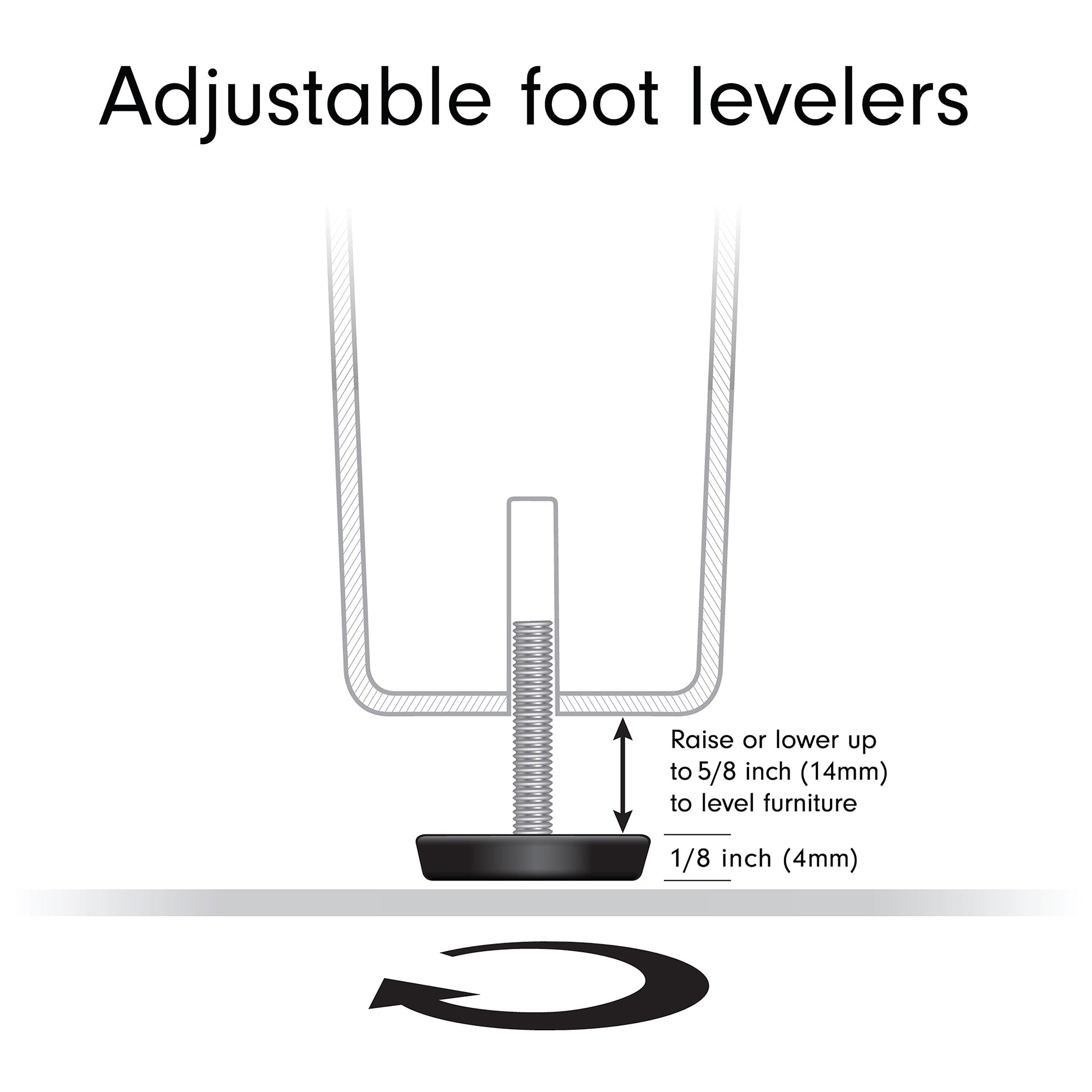 Meuble TV rectangulaire Tillman pour téléviseurs jusqu'à 75