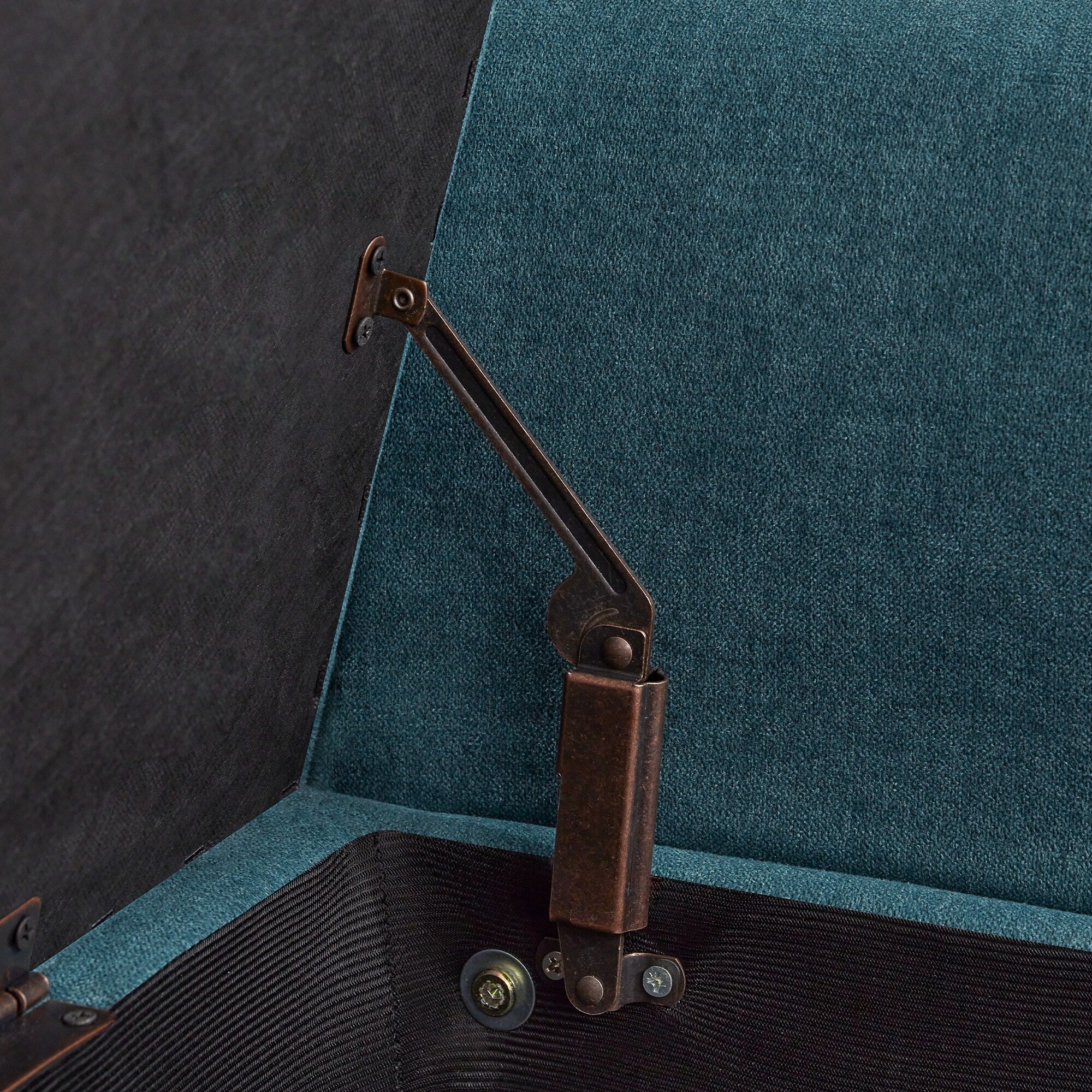 Banc de rangement rembourré, banc d'entrée avec dessus rabattable touffeté, 50,4 pouces