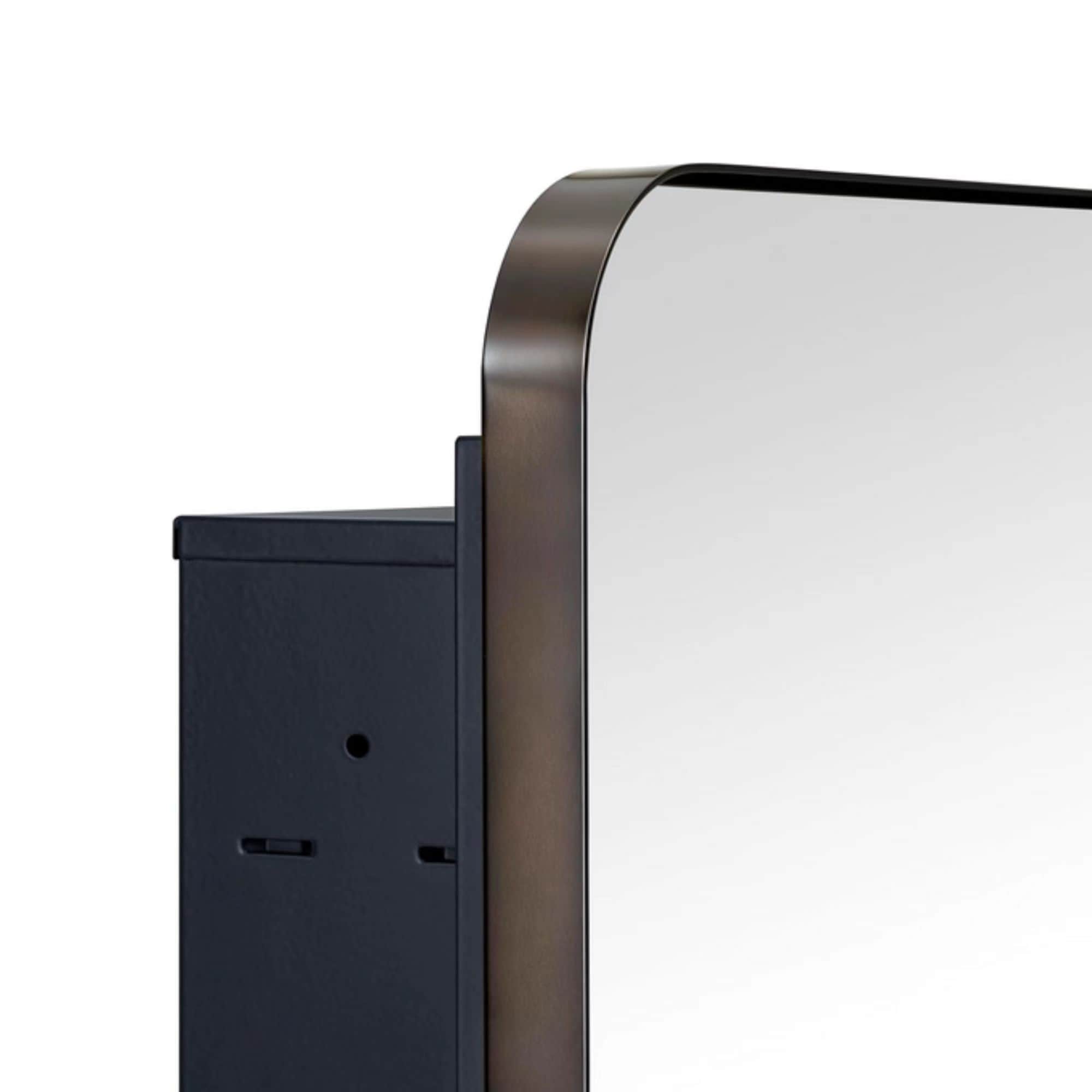 Armoire à pharmacie encastrée TEHOME WH avec miroir et étagères réglables