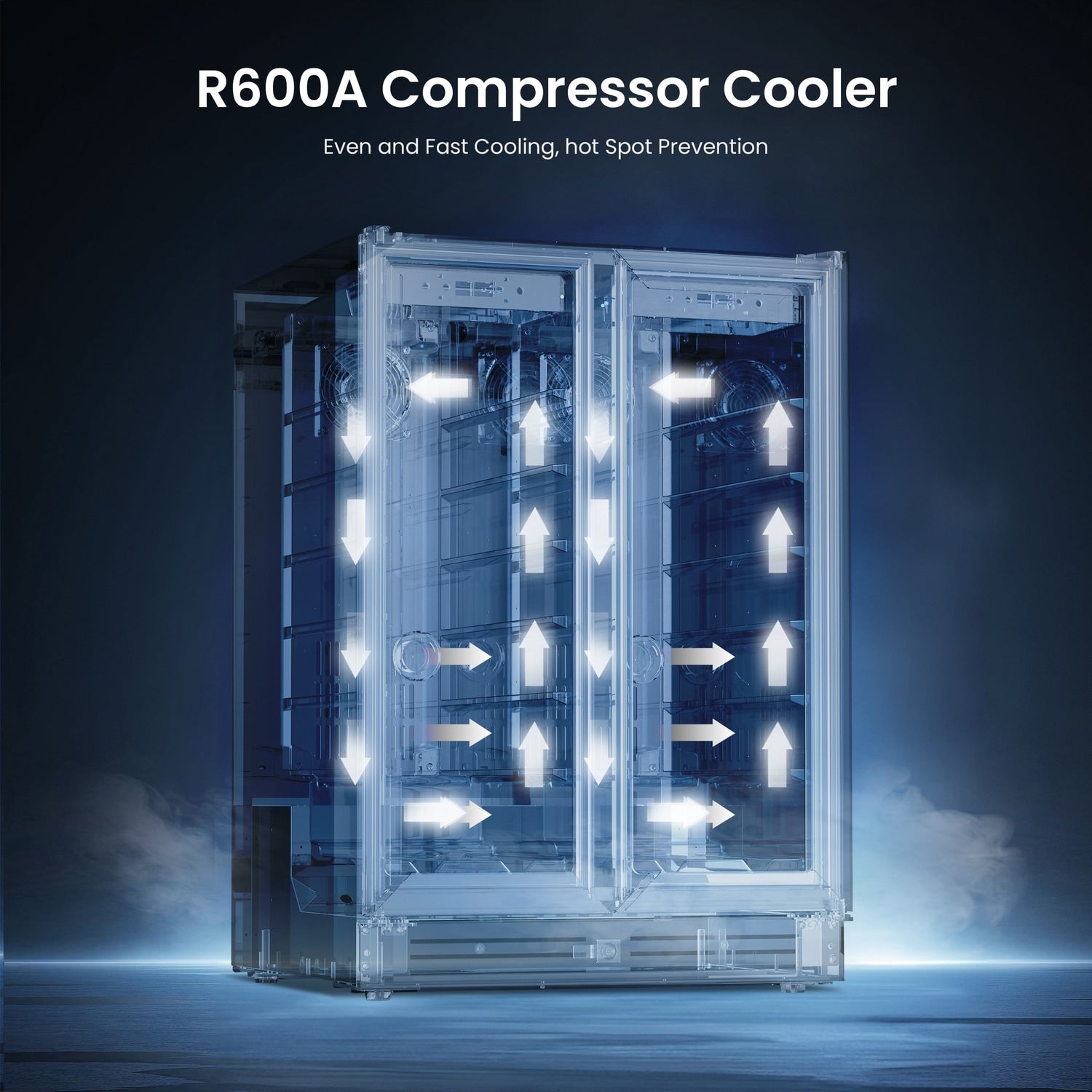 Réfrigérateur à vin/boissons 24 pouces, réfrigérateur double zone pour 20 bouteilles/60 canettes - 24 pouces