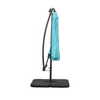 Parasol de terrasse éclairé à énergie solaire de 3 m avec pied