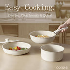 Ensemble de 11 casseroles et poêles antiadhésives avec poignée amovible, ustensiles de cuisine à induction antiadhésifs avec poignée amovible