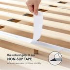 Cadre de lit plateforme classique en bois massif 12