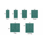 Cadre de lit en métal robuste de 14 pouces de haut avec style vintage, supporte jusqu'à 2500 lb, assemblage facile et sans grincement