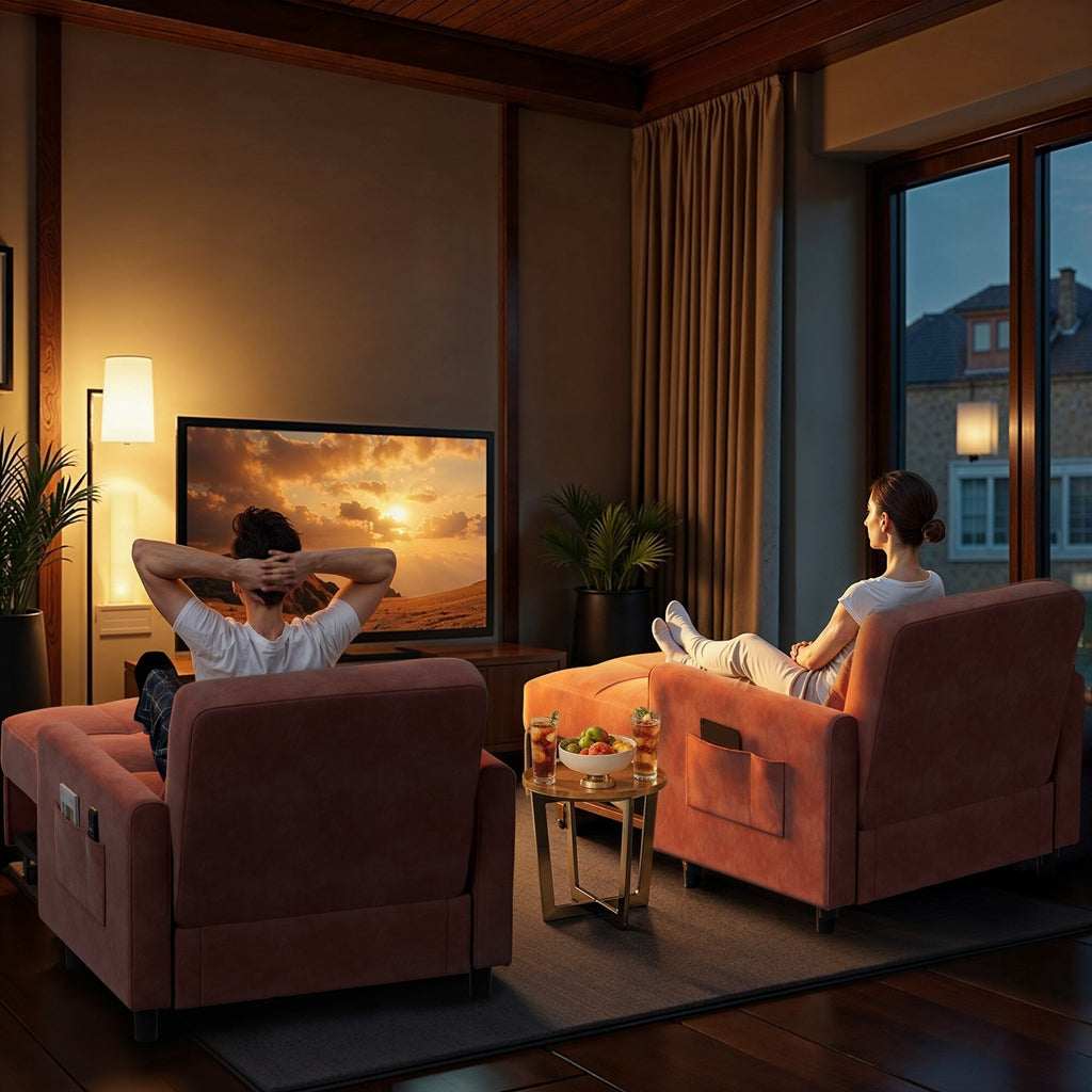 Canapé-lit 3 en 1 réglable, canapé-lit gigogne, convertible et pliable pour salon