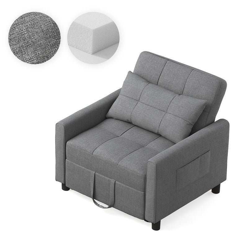 Canapé-lit 3 en 1 réglable, canapé-lit gigogne, convertible et pliable pour salon