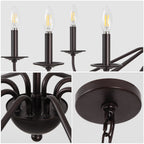 Lustre LED en fer à 6 lumières, 34,75 $, par JONATHAN Y