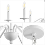 Lustre LED en fer à 6 lumières, 34,75 $, par JONATHAN Y