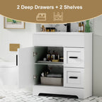 Ensemble de meuble-lavabo Wavy Line 30/36/48 avec lavabo et robinet