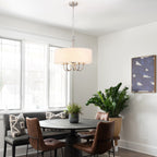 Plafonnier semi-encastré moderne à 5 lampes pour salle à manger, chambre à coucher, salon - N/A