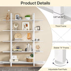 Bibliothèque à 5 niveaux, style industriel vintage