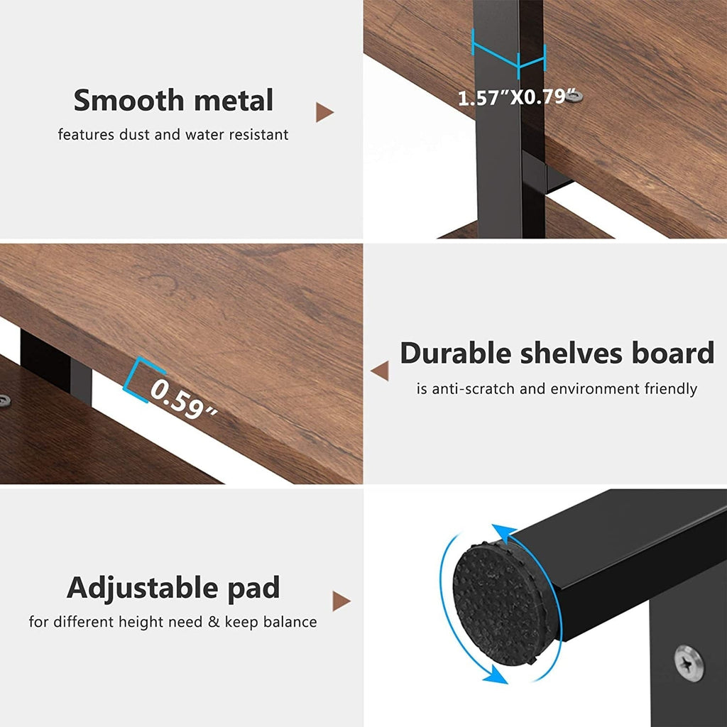 Bibliothèque à 5 niveaux, style industriel vintage