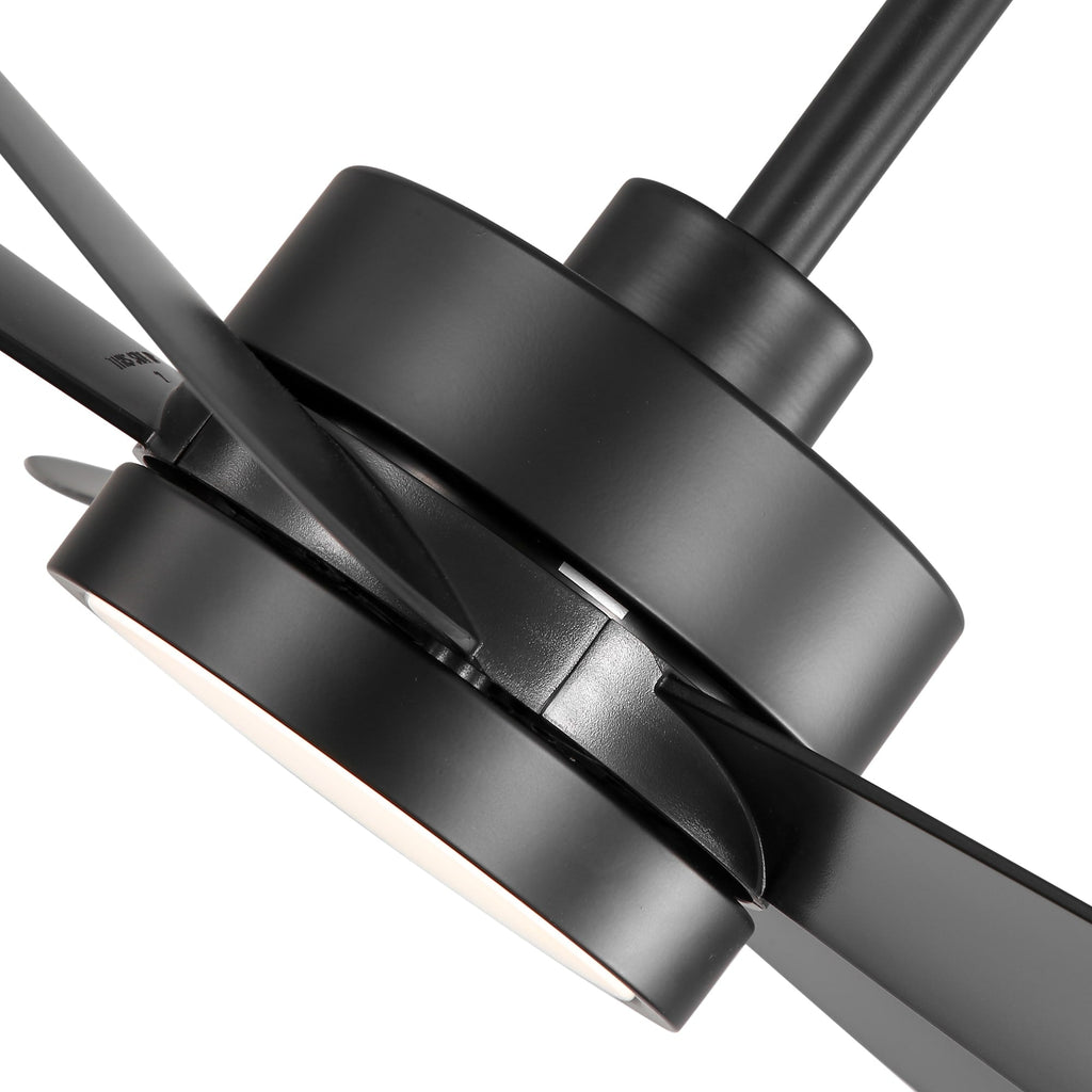 Ventilateur de plafond LED Breezary 65/52/42 à 5 pales avec kit d'éclairage et télécommande