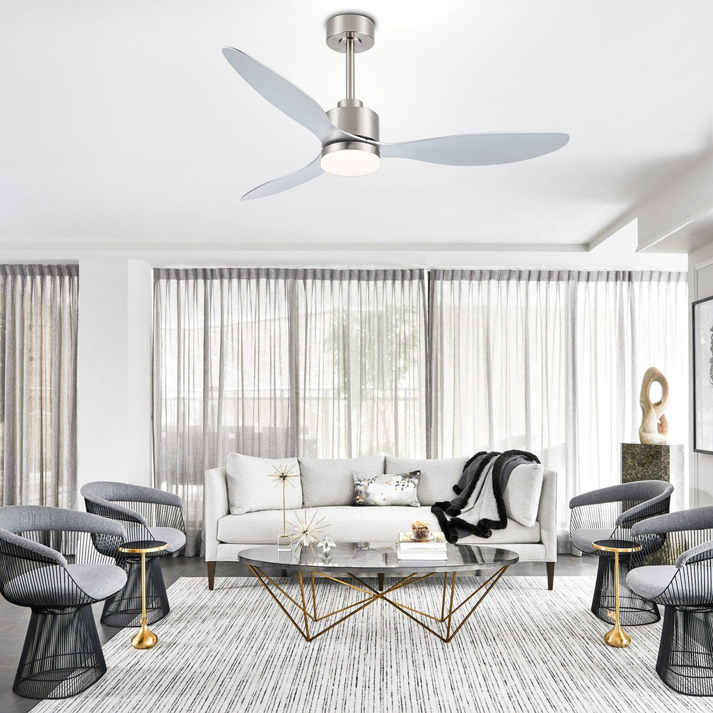 Ventilateur de plafond à DEL de 52 pouces avec télécommande (3 pales)