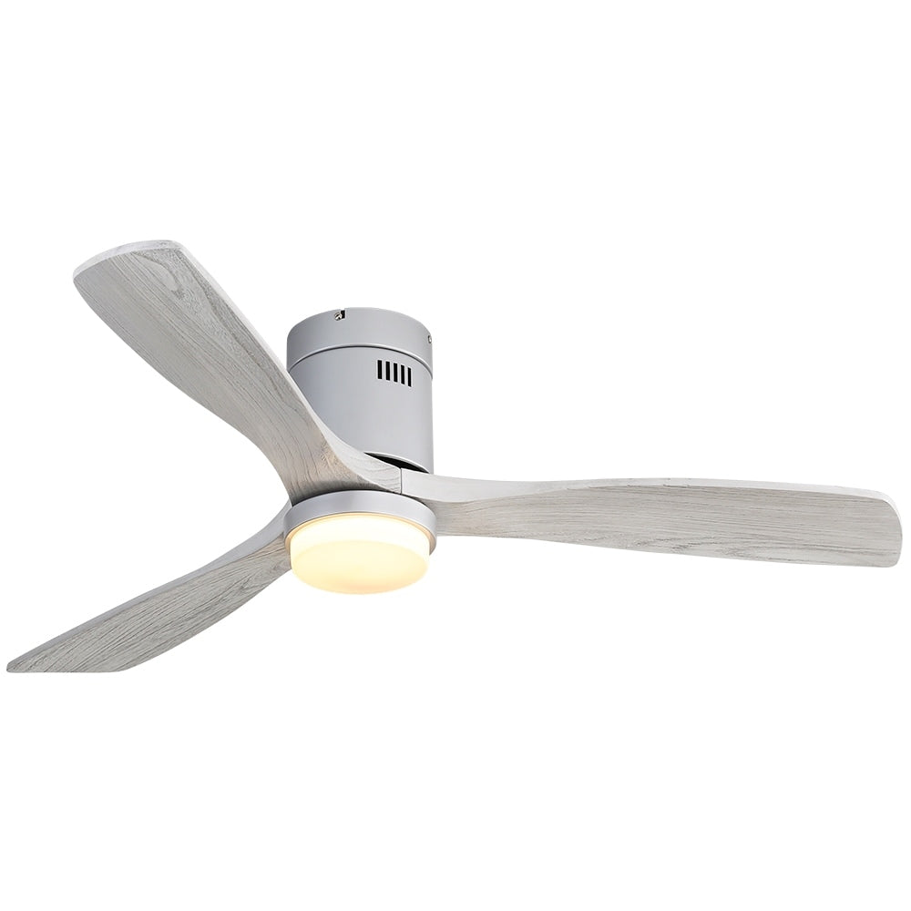 Ventilateur de plafond encastré Sofucor 52 pouces avec télécommande, moteur réversible et éclairage intégré en option