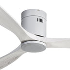 Ventilateur de plafond encastré Sofucor 52 pouces avec télécommande, moteur réversible et éclairage intégré en option
