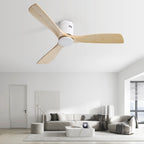 Ventilateur de plafond encastré Sofucor 52 pouces avec télécommande, moteur réversible et éclairage intégré en option