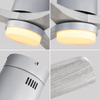 Ventilateur de plafond encastré Sofucor 52 pouces avec télécommande, moteur réversible et éclairage intégré en option