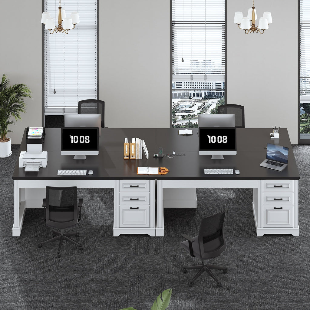 Bureau de direction de ferme Bureau à domicile Tiroir de classement Support d'écran Prise de courant