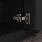 Buffet blanc laqué de 59,1 pouces, style contemporain et moderne du milieu du siècle