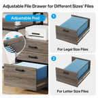 Bureau d'ordinateur 63 avec support d'écran, bureaux ergonomiques pour la maison avec tiroirs et classeur